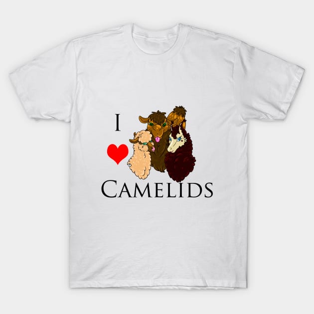 I Heart...Camelids! T-Shirt by YggdrasilWishes